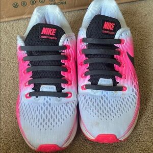 Nike White and Pink Athletic